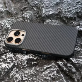 Aramid karbon tok, iPhone 16 Pro, Fekete