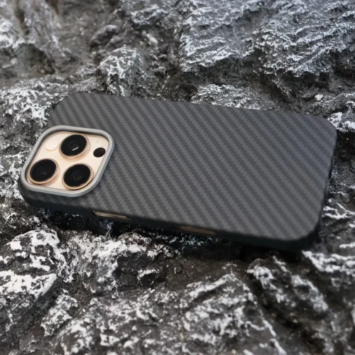Aramid karbon tok, iPhone 16 Pro, Fekete