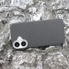 Aramid mágneses karbon tok, Iphone 16,  Fekete