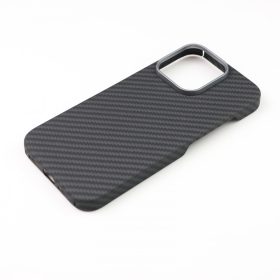 Aramid mágneses karbon tok, Iphone 16 Pro,  Fekete