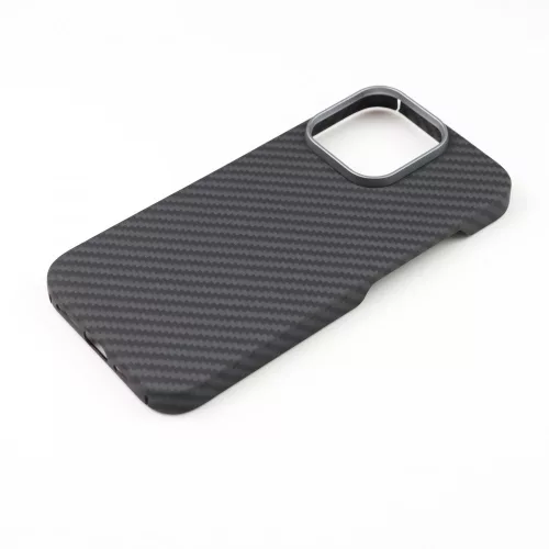Aramid mágneses karbon tok, Iphone 16 Pro,  Fekete