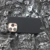 Aramid mágneses karbon tok, Iphone 16 Pro,  Fekete
