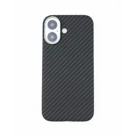 Mágneses aramid karbon tok, iPhone 17, Fekete