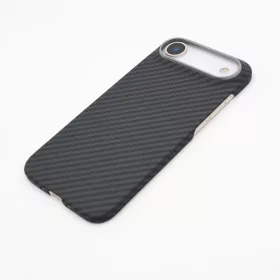 Mágneses aramid karbon tok, iPhone Air , Fekete