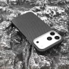 Mágneses aramid karbon tok, iPhone 17 Pro Max, Fekete