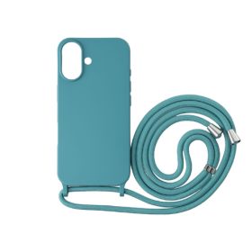   iPhone 16  TPU+PC fesztiváltok, óceán szíve azonos színű nyakbaa