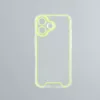 iPhone 16 vékony TPU szilikon hátlap, NeonZöld