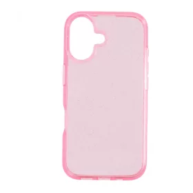Iphone 16 csillámos szilikon hátlap, Pink