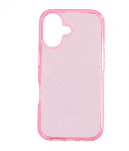 Iphone 16 csillámos szilikon hátlap, Pink