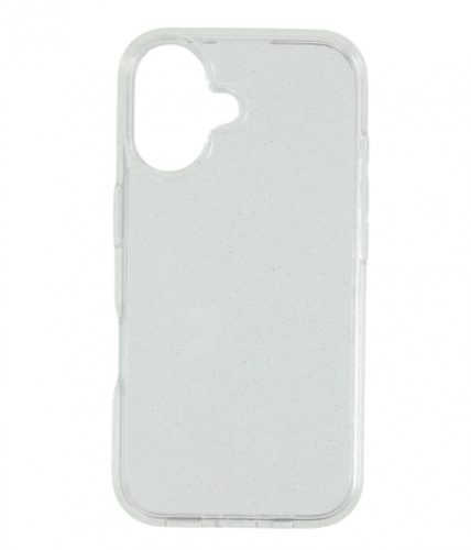 Iphone 16 csillámos szilikon hátlap, Átlátszó