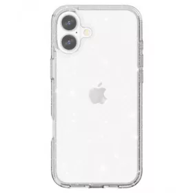 Iphone 16 csillámos szilikon hátlap, Átlátszó
