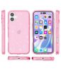 Iphone 16 Pro csillámos szilikon hátlap, Pink