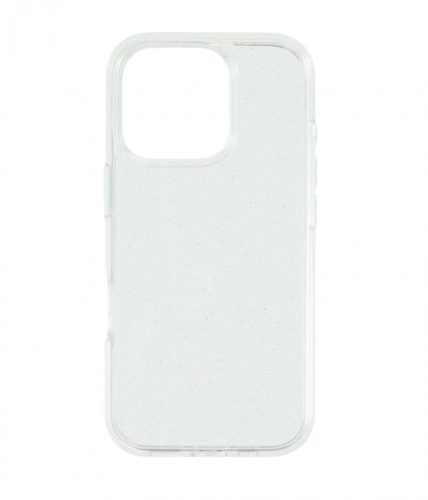 Iphone 16 Pro csillámos szilikon hátlap, Átlátszó