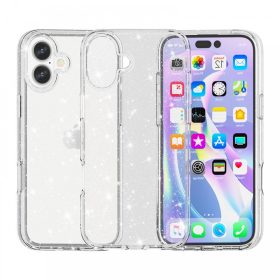 Iphone 17 csillámos szilikon telefontok, Átlátszó