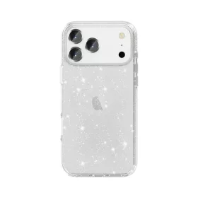 Iphone 17 Pro csillámos szilikon telefontok, Átlátszó