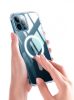 iPhone 13 Pro Max TPU+PC mágneses tok, Átlátszó