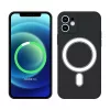iPhone 13 Pro Max mágneses szilikon tok, Fekete