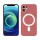 iPhone 14 Pro Max mágneses szilikon tok, Piros