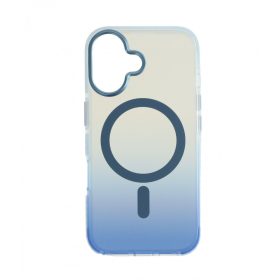 Iphone 16 mágneses tok, Kék-Átlátszó