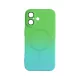 iPhone 16 Plus mágneses design tok, Kék-Zöld
