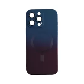 iPhone 16 Pro mágneses design tok, Sötétkék-Pink