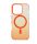 Iphone 16 Pro mágneses tok, Narancs-Átlátszó