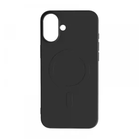 iPhone 17 mágneses szilikon tok, Fekete