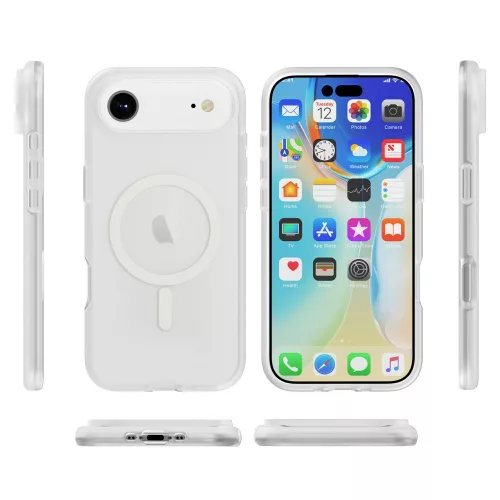 iPhone Air TPU+PC mágneses szilikon tok, Átlát