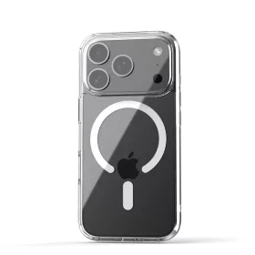 iPhone 17 Pro Max mágneses szilikon tok, Átlátszó