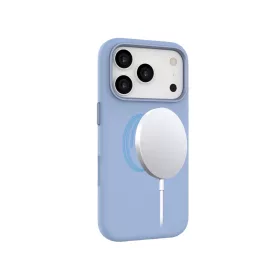 iPhone 17 Pro mágneses szilikon tok, Kék