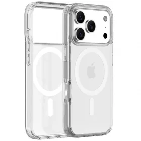 iPhone 17 Pro mágneses szilikon tok, Átlátszó - 