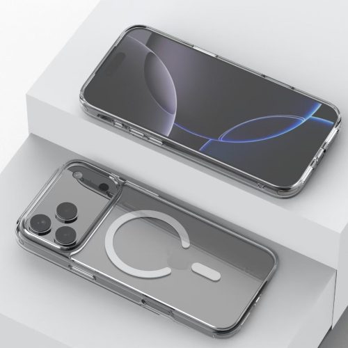 iPhone 17 Pro mágneses szilikon tok, Átlátszó