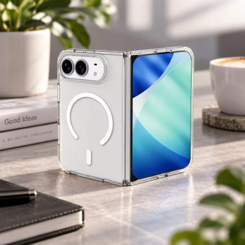 Cellect iPhone Duo mágneses szilikon tok, Átlátszó