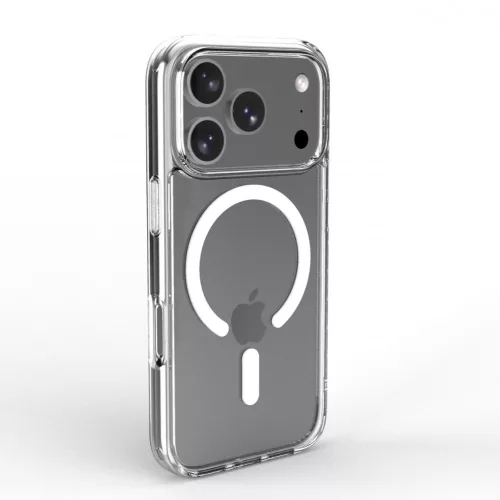 Cellect iPhone 18 Pro mágneses szilikon tok, Átlátszó
