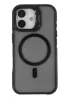 iPhone 17 mágneses kamera kitámasztós tok, Fekete
