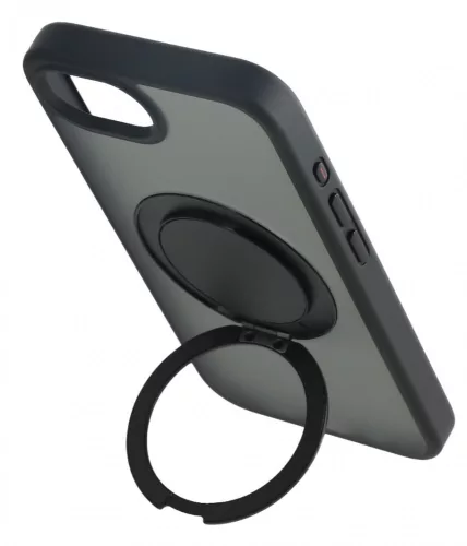 Iphone 17e/16e 360° forgatható tok, Fekete
