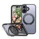 iPhone 17 mágneses 360° forgatható tok, Fekete