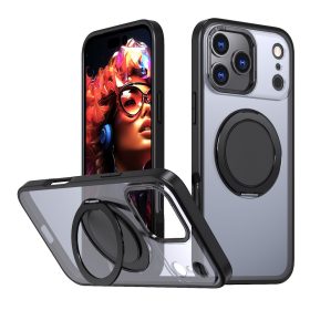 iPhone 17 Pro mágneses 360° forgatható tok, Fekete