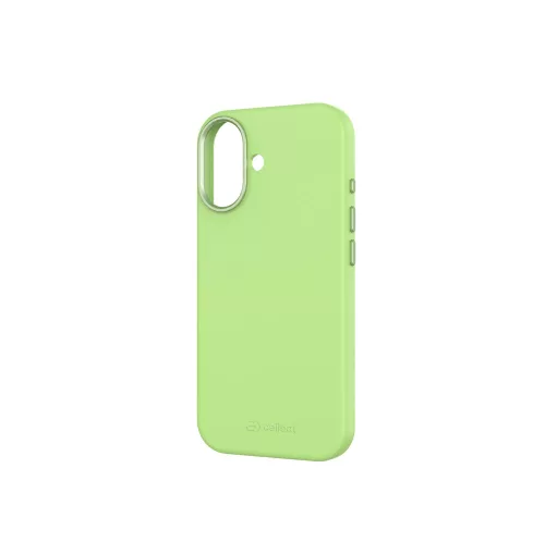 Mágneses puha szilikon tok, iPhone 17, Neonzöld