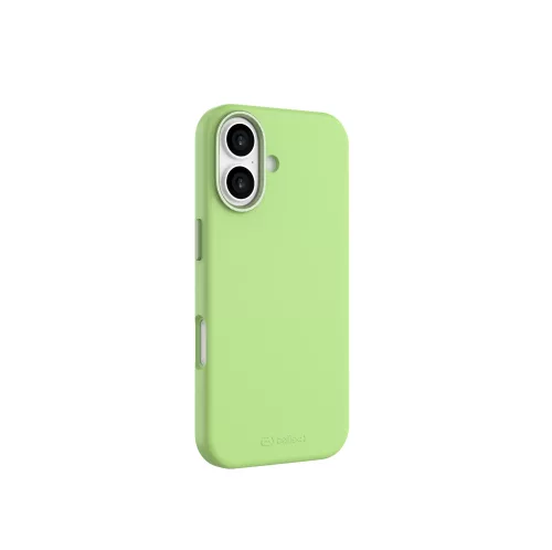 Mágneses puha szilikon tok, iPhone 17, Neonzöld