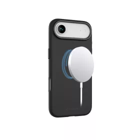 Mágneses puha szilikon tok, iPhone  Air, Fekete