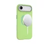 Mágneses puha szilikon tok, iPhone  Air, Neonzöld