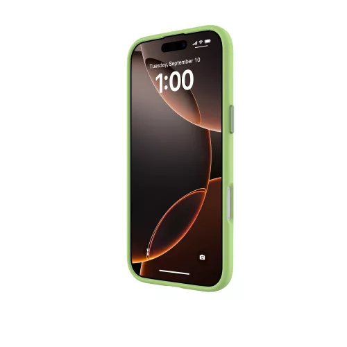Mágneses puha szilikon tok, iPhone  Air, Neonzöld