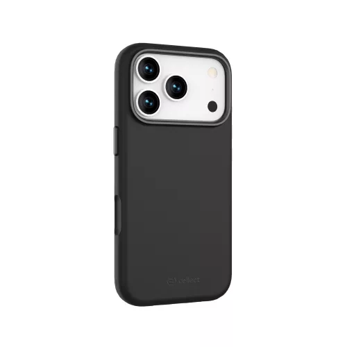 Mágneses puha szilikon tok, iPhone 17 Pro Max, Fekete