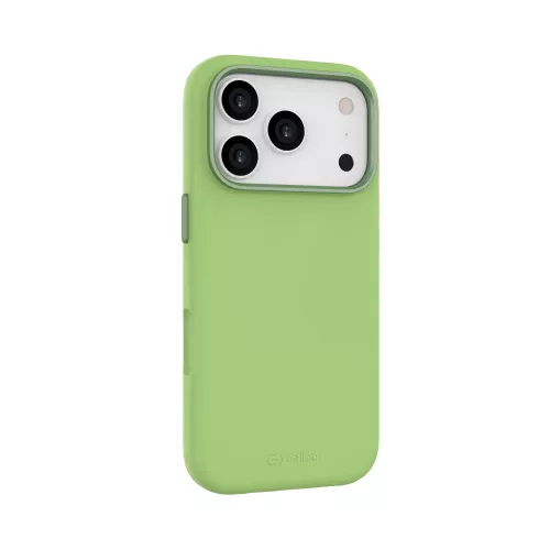 Mágneses puha szilikon tok, iPhone 17 Pro Max, Neonzöld