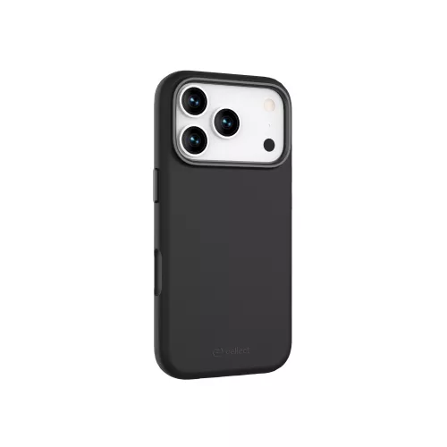 Mágneses puha szilikon tok, iPhone 17 Pro, Fekete