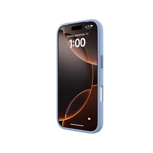 Mágneses puha szilikon tok, iPhone 17 Pro, V.kék