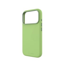 Mágneses puha szilikon tok, iPhone 17 Pro, Neonzöld