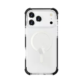   Cellect iPhone 18 Pro Max ütésálló mágneses szilikon hátlap,Feke