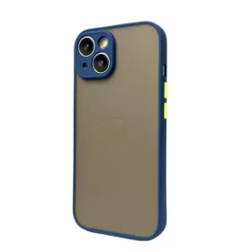 iPhone 15 műanyag tok, kék, zöld - 